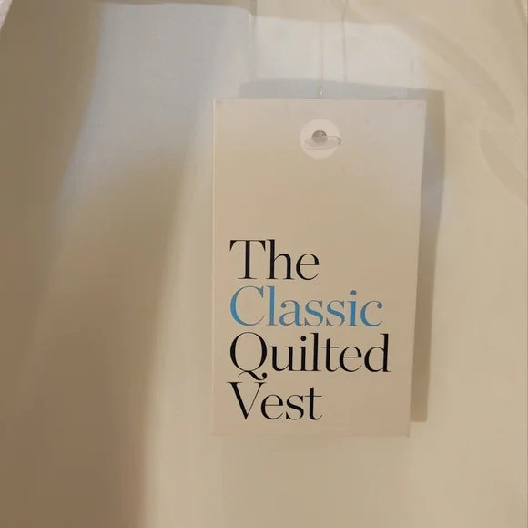 Croft‎ & Barrow The Classic Quilted Vest White Puffer Vest New Medium - Picture 5 of 6